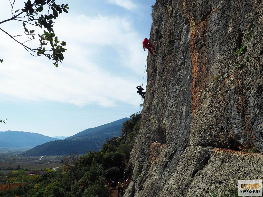 Climbing in Frygani, Corinthia, Peloponnese